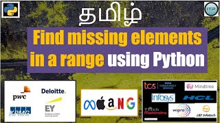 Find Missing Elements in a range - เฎคเฎฎเฎฟเฎดเฏ | Coding Interview | Python | Tamil | AnITProfessional