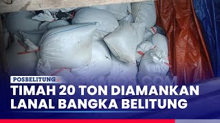 20 Ton Timah Diamankan Pangkalan TNI Angkatan Laut Bangka Belitung di Pelabuhan Pasir Tanjung Tuing