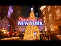 NEW YORK Christmas Joy 🎄 Manhattan Holiday Season  🎁 Walking Tour 4K