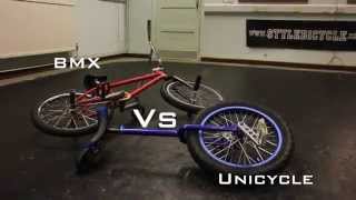 BMX v Unicycle Battle