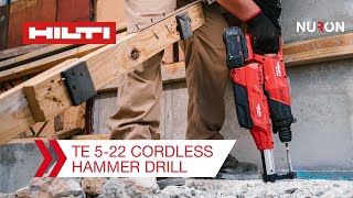 Hilti Nuron TE 5-22 Cordless Long Body Hammer Drill - Features and Benefits