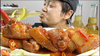 Pork Belly | Pork Tail Braised with Coconut Juice | Eat and Drink Mukbang | Yen An Uong