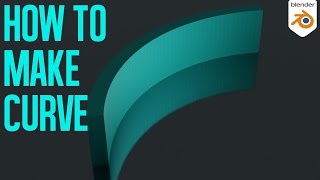 How to make curve  in blender