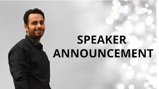 Speaker announcement