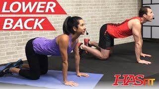 12 Min Lower Back Pain Stretches - Exercises for Lower Back Stretching and Pain Relief Stretch