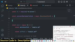 Node.js markdown-it Tutorial to Parse & Render Markdown to HTML & PDF Using html pdf-node Library