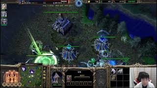 恐惧开矿暴冰龙打兽族无解？Infi vs Fly on TS - Dreadlord Mass Frost Wvyern unbeatable vs Orc?