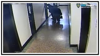 2 Men Stabbed In Brooklyn Hallway | CCTV | United States | 20200425