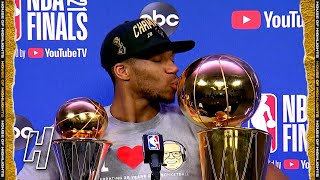 Giannis Antetokounmpo Postgame Interview - Game 6 - Suns vs Bucks | 2021 NBA Finals