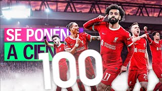 💯 Una delantera de 100: ningún equipo ha marcado tanto como el Liverpool