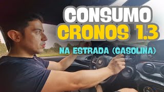 TESTE DE CONSUMO NA ESTRADA (GASOLINA) FIAT CRONOS 1.3 DRIVE