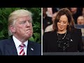 Kamala POUNDS Trump as 