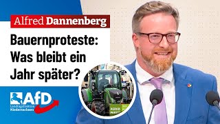 Bauernproteste: Was bleibt ein Jahr später? - Alfred Dannenberg (AfD)