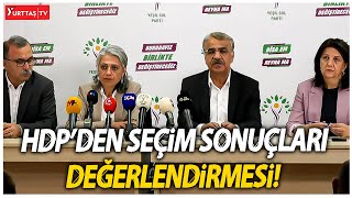 HDP ve Yeşil Sol Parti'den seçim sonuçları değerlendirmesi!