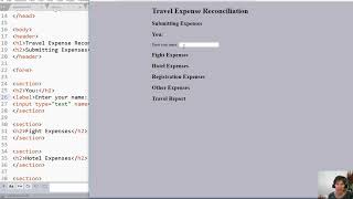 Adding Input Elements to an HTML Form