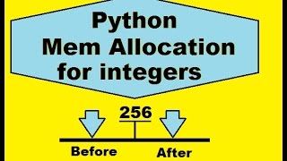Python integer memory allocation b4 & after 256