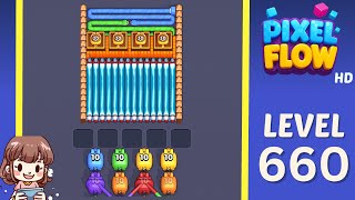 Pixel Flow Level 660 Solution Walkthrough