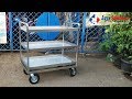 081310045708 - Trolley stainless 3 susun - Trolley pengantar makanan 3 susun