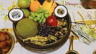 How to set up Vishu Kani Traditional way/വിഷുക്കണി എങ്ങനെ ഒരുക്കണം Vishu Kani with English subtitle