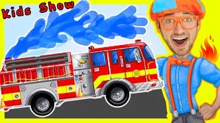 Videos For Children - Fire Truck Nursery Rhymes Playlist | by Blippi