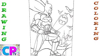 Batman Shows His Power Super Speed Coloring Pages, Superhero Reveals His Strength, Coloring Pages Tv