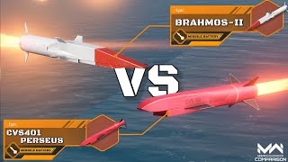 CVS401 Perseus VS BRAHMOS-II | Hypersonic Missile Comparison! | Modern Warships