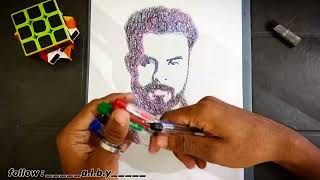 tovino pen drawing || പേന ഉപയോഗിച്ച് ടോവിനോയുടെ ചിത്രം വരക്കാം || tovino Thomas ||