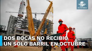 Refinería Dos Bocas opera apenas a 9% de su capacidad