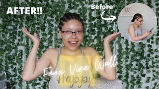 Faux Vine Wall - $25 DIY Backdrop