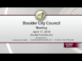 City of Boulder City Council Meeting 04-17-18