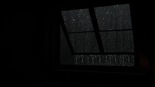 🔴Rain Sound On Window with Thunder SoundsㅣHeavy Rain for Sleep, Study and Relaxation, Meditation