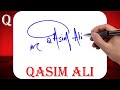 Qasim Ali Name Signature Style - Q Signature Style - Signature Style of My Name Qasim Ali