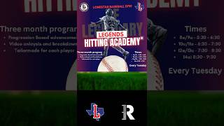 Lonestar Legends Hitting Academy is OPEN!! #baseballdrills #hitting