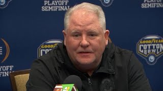 Chip Kelly speaks ahead of the Cotton Bowl against Texas