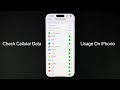 How To Check Cellular Data Usage For Apps And Reset It