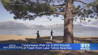 Volunteers Pick Up 3,450 Pounds Of Trash From Lake Tahoe Beaches
