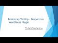 Bootstrap Tooltip - Responsive WordPress Plugin