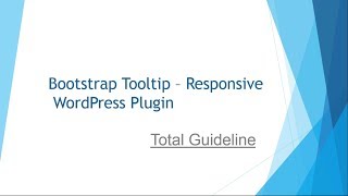 Bootstrap Tooltip - Responsive WordPress Plugin