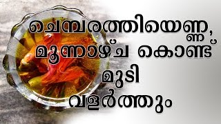 ചെമ്പരത്തിയെണ്ണ, മൂന്നാഴ്ച കൊണ്ട് മുടി വളര്‍ത്തും | Natural Hair Growth Oil | Real Health Tips