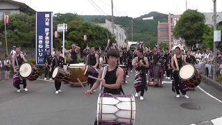 武蔵越生高校和太鼓部「青龍」演奏ハプニング！　空（アンコール）　越生まつり　2017.07.23