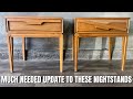 COMPLETELY TRANSFORM these beautiful MID CENTURY NIGHTSTANDS for a more modern LOOK || SIDE HUSTLE