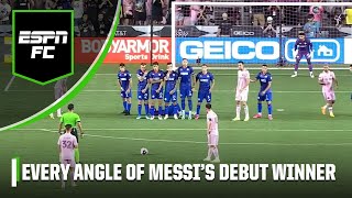 Every angle from Lionel Messi's game-winning goal in Inter Miami debut 🔥