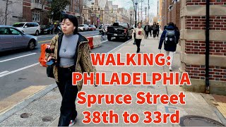 A quick afternoon walk on Spruce Street in PHILADELPHIA between 38th and 33rd streets || PHILLY ||