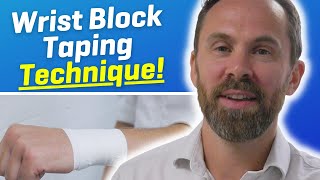 Wrist block taping technique