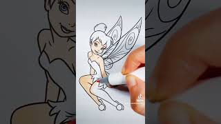 #tinkerbell #fairy #coloring #satisfying #fypシ #viral #fyp