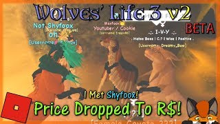 Roblox Wolves Life 3 V2 Beta Wings Are Out 23 Hd