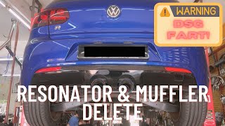 VW Golf mk6 1.4 TSI Muffler & Resonator Delete (English Subs Available)