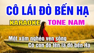 Karaoke Chuyện Tình Cô Lái Đò Bến Hạ Tone Nam Nhạc Sống gia huy beat