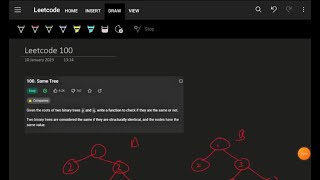 LeetCode 100 Same Tree | C++ Solution/Discussion | Recursion
