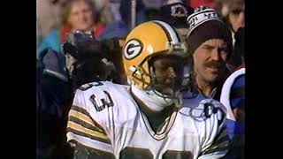 Don Majkowski and Keith Woodside Nice Running Plays Packers vs Bears Dec 17, 1989, John Madden